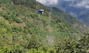 Юньнань | Сільськогосподарські дрони EAVISION допомагають спрею для кави Baoshan
